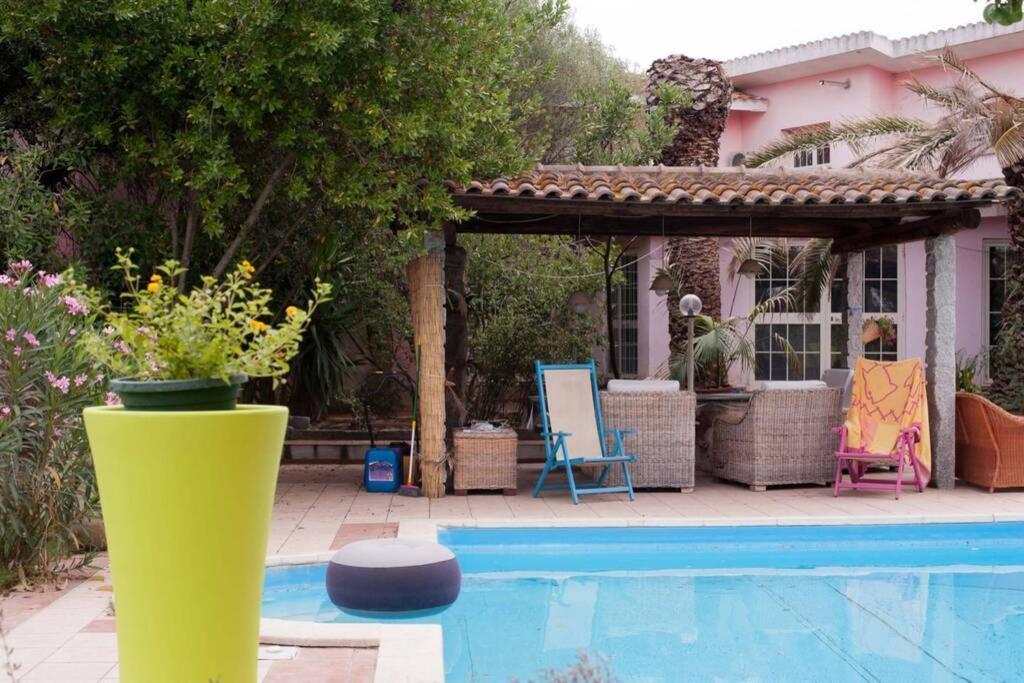 Big Relax Apartment With Swimming Pool And A Peaceful Garden In A Private Villa Sestu Buitenkant foto